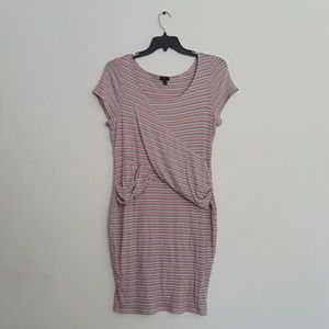 Torrid sz:1 Pastel Multi-Striped Ribbed Bodycon Dress